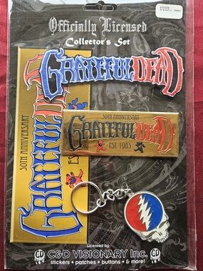 Grateful Dead 50th Anniversary Collector's Set - Red/Blue/Gold